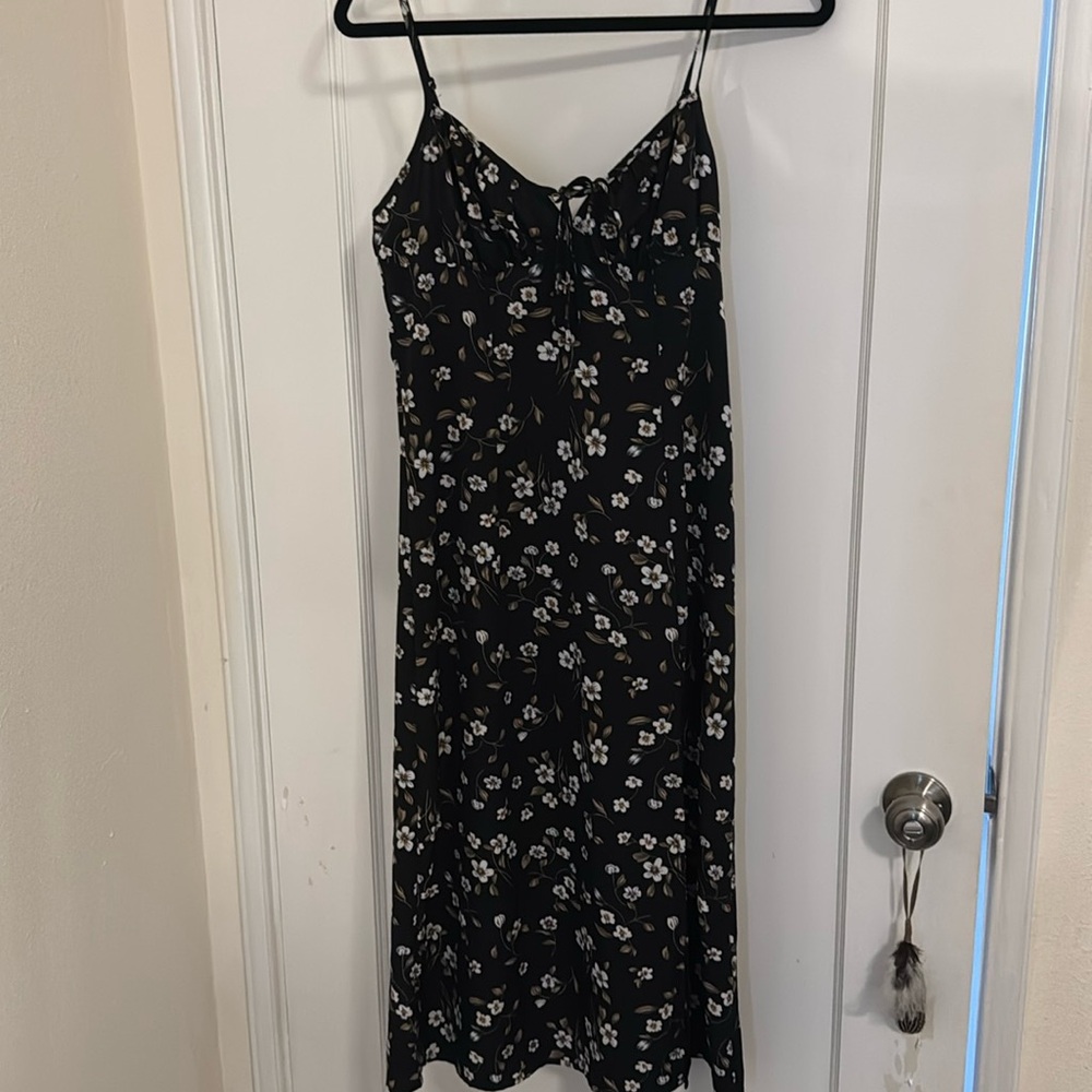 Floral peasant top dress
